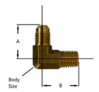 90 Degree Forged Elbow 37deg Diagram